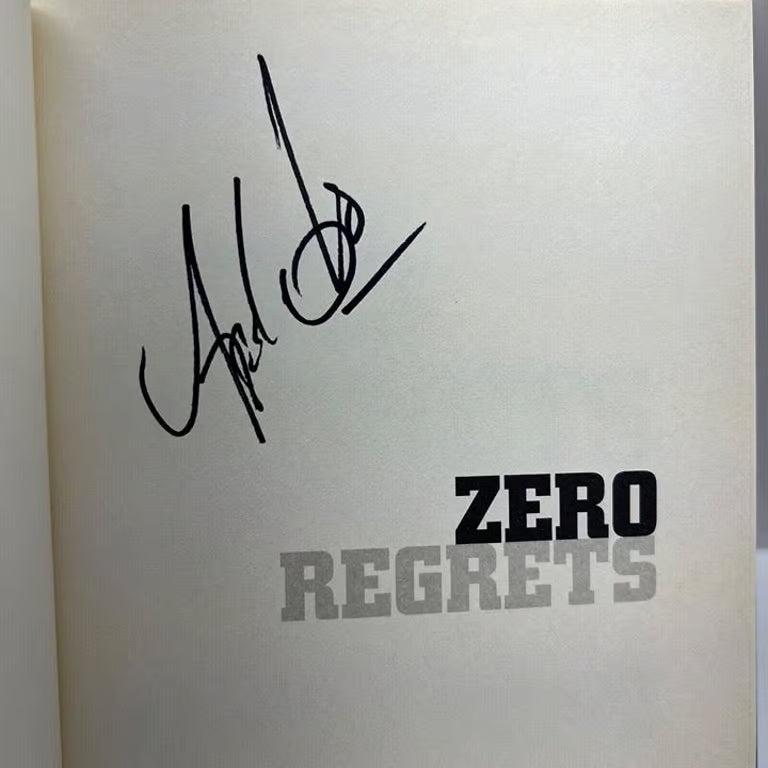 Apolo Ohno "Zero Regrets Be Greater Than Yesterday" Autographed 1st Edition