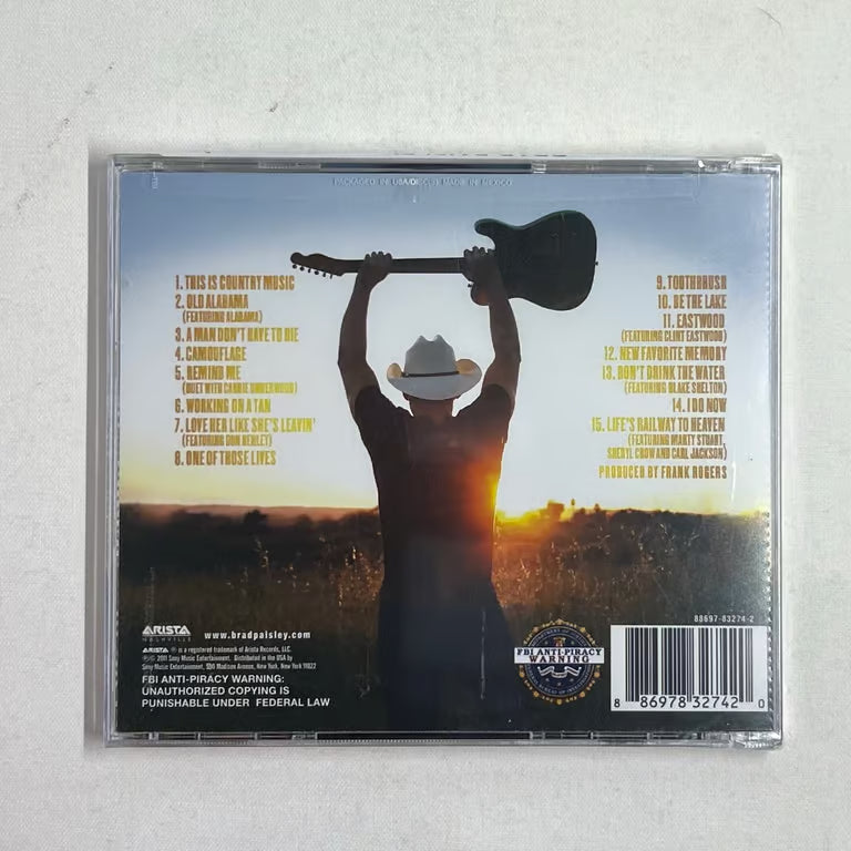 Brad Paisley "This Is Country Music" Autographed CD Booklet With New CD
