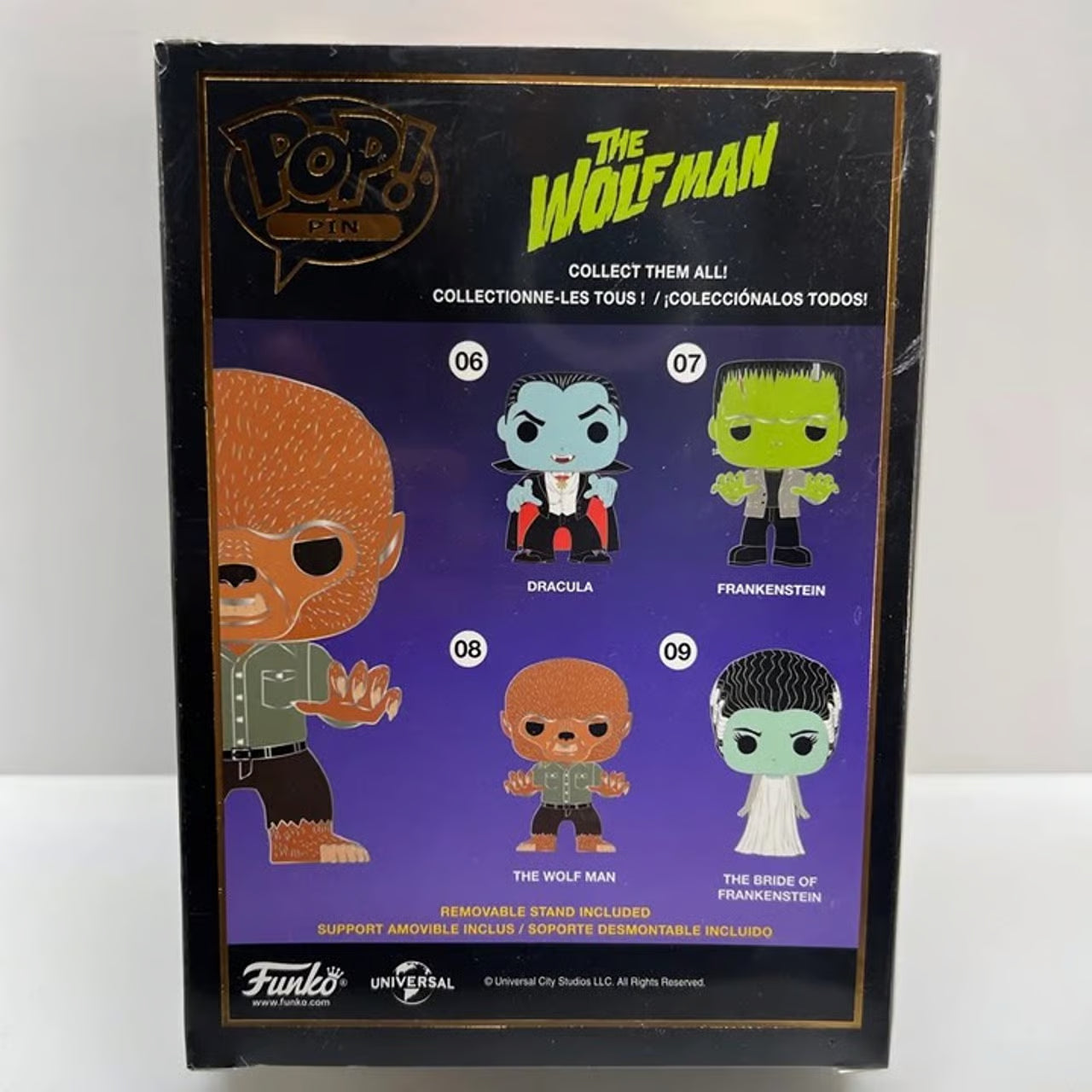 Universal Monsters The Wolf Man Funko Pop ENAMEL Pin Horror #08