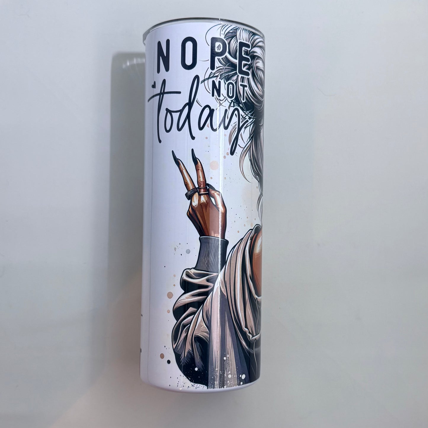 Nope Not Today All Peopled Out 20oz Stainless Steel Tumbler