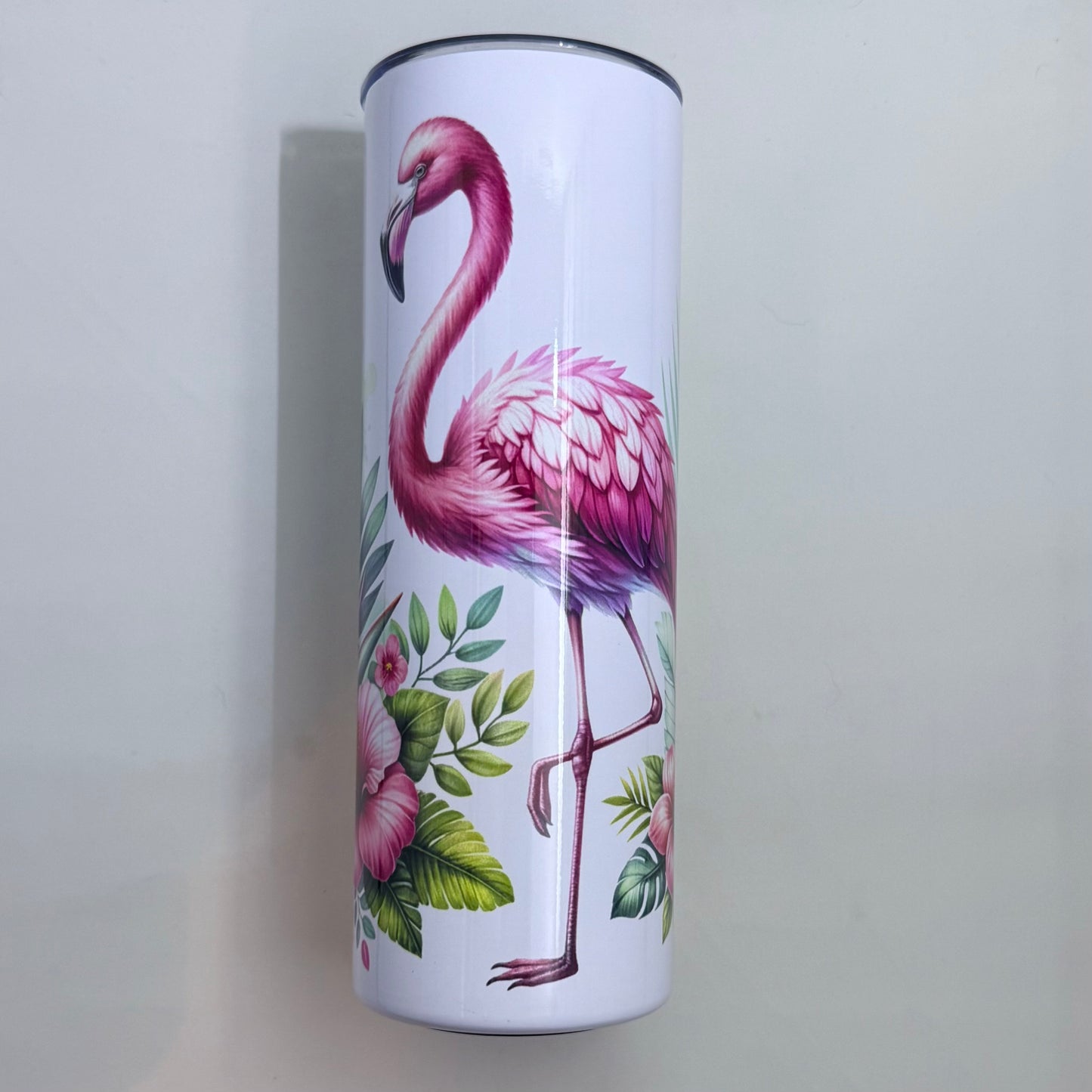 Tropical Pink Flamingo 20oz Stainless Steel Tumbler