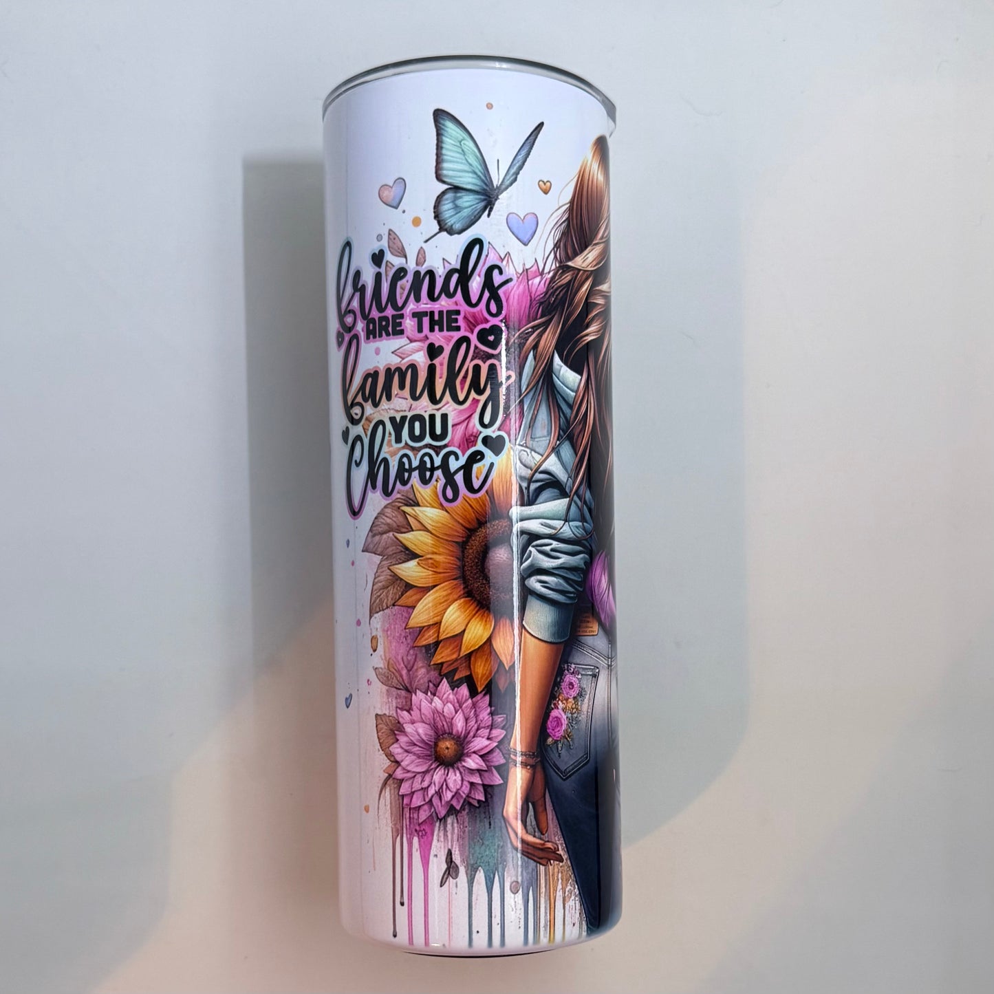 Friends Are The Family You Choose 20oz Stainless Steel Tumbler