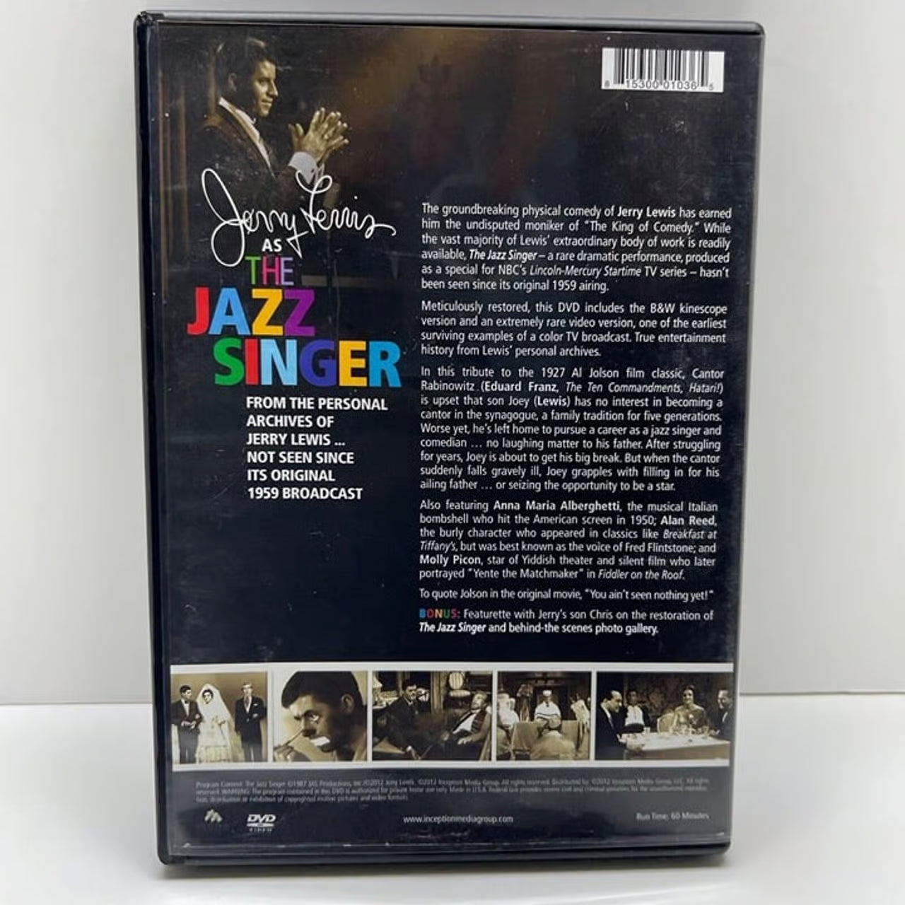Jerry Lewis "As The Jazz Singer" DVD Autographed