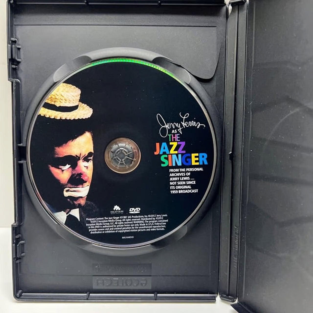 Jerry Lewis "As The Jazz Singer" DVD Autographed