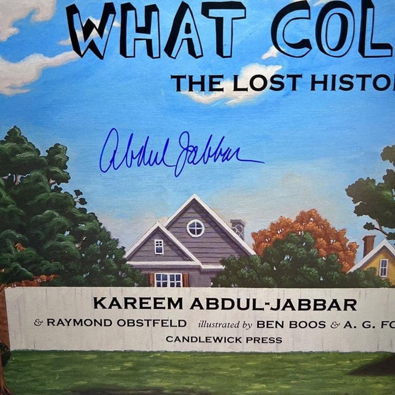 Kareem Abdul-Jabbar "What Color Is My World" Autographed