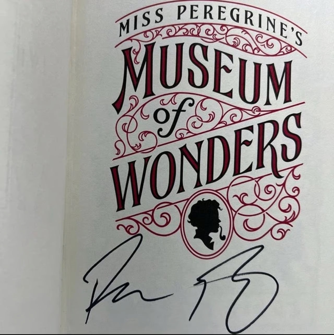 Ransom Riggs "Miss Peregrine's Museum Of Wonders" Autographed 1st Edition
