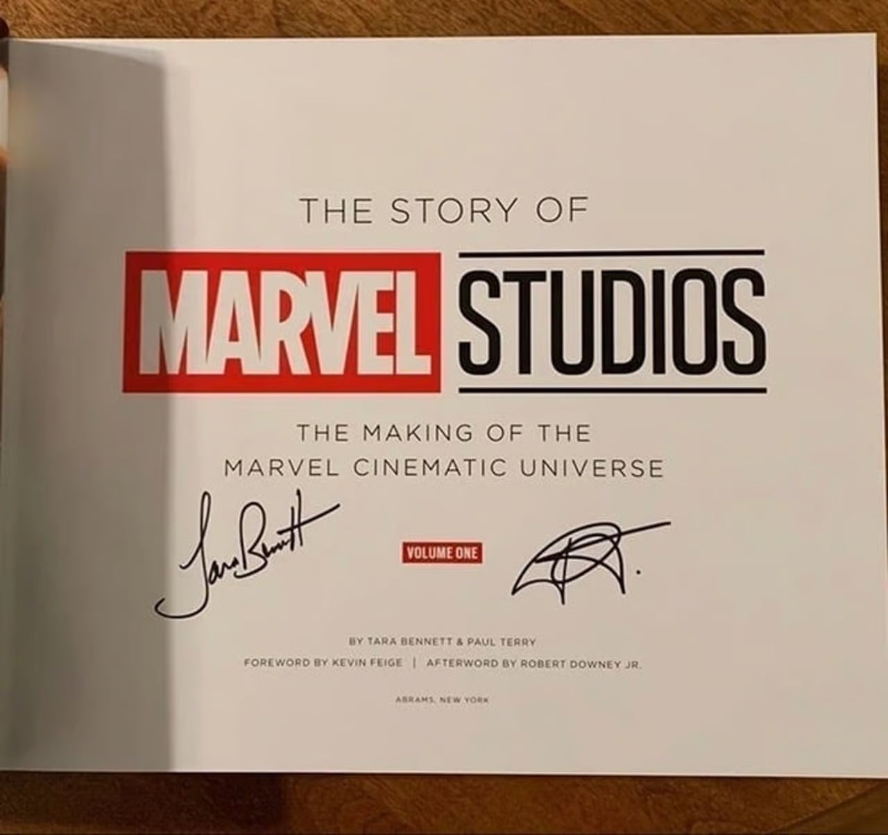 Tara Bennett & Paul Terry "The Story Of Marvel Studios" Autographed