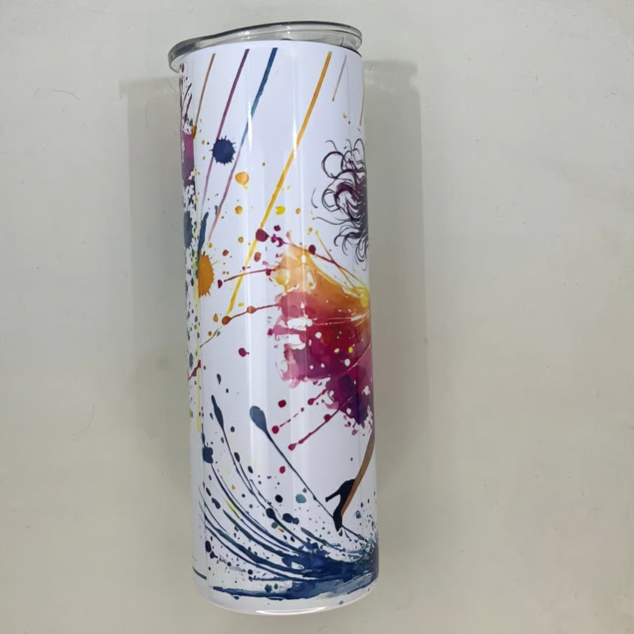 Rainy Day Girl Pink & Yellow 20oz Stainless Steel Tumbler