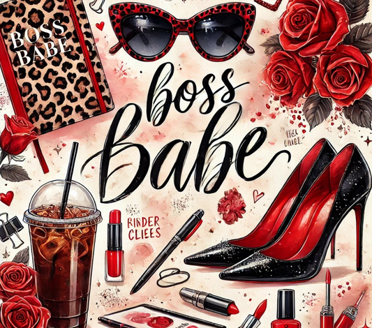 Boss Babe Red 20oz Stainless Steel Tumbler