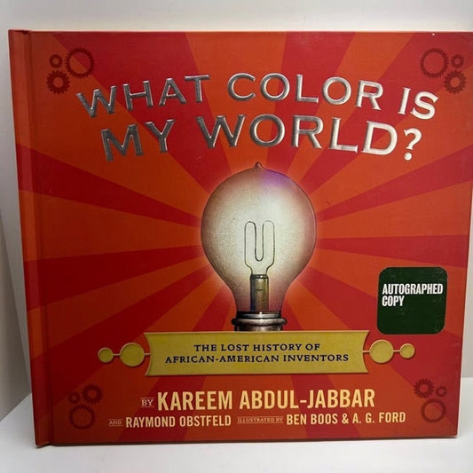 Kareem Abdul-Jabbar "What Color Is My World" Autographed