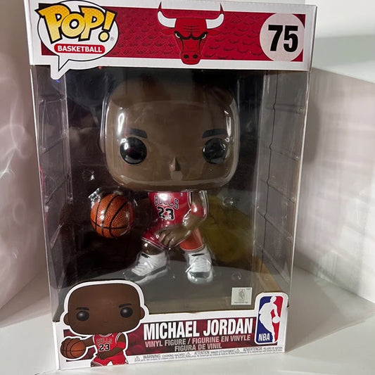 Michael Jordan 10" #75 Red Jersey Funko Pop