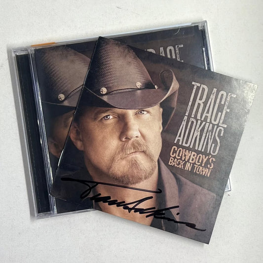 Trace Atkins "Cowboys Back In Town" Autographed CD Booklet With New CD