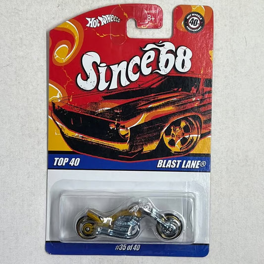Hot Wheels 40th Anniversary Since '68 Top 40 Blast Lane - GOLD