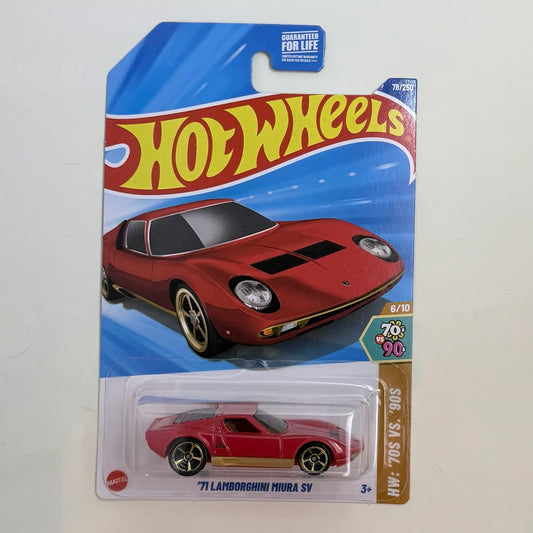Hot Wheels ‘71 Lamborghini Miura SV